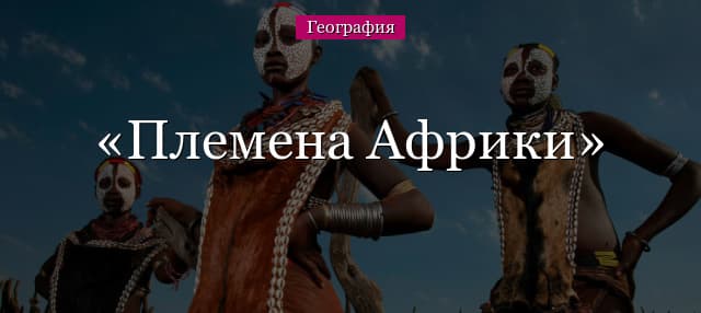 Племена Африки – дикие аборигены и люди