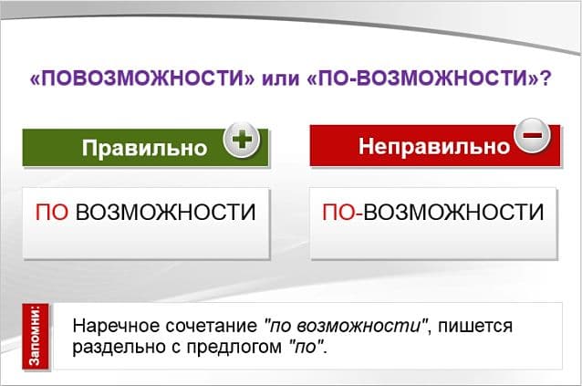 «По возможности» или «по-возможности» как правильно? Запятые