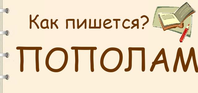 Пополам или по полам — как правильно пишется?