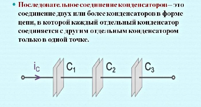 Последовательное и параллельное соединение конденсаторов &ndash; формулы и схемы кратко