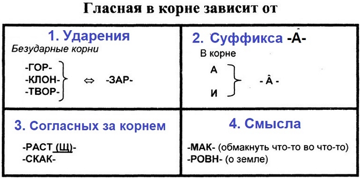 Правила написания гласных в&nbsp;корне