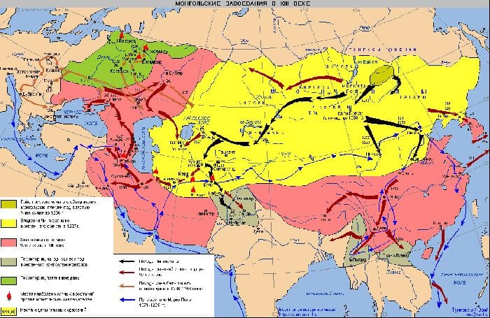 Причины распада Монгольской империи и ее ослабления