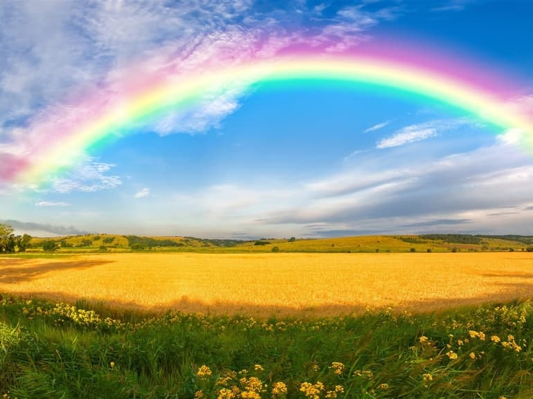 Радуга — сообщение для детей о природном явлении