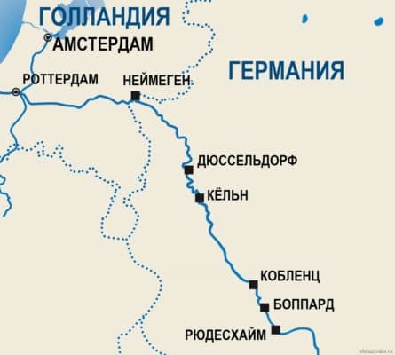Реки Зарубежной Европы – крупные и самые длинные судоходные реки на карте