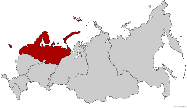 Северо-Западный экономический район &ndash; население, характеристика, карта и географическое положение