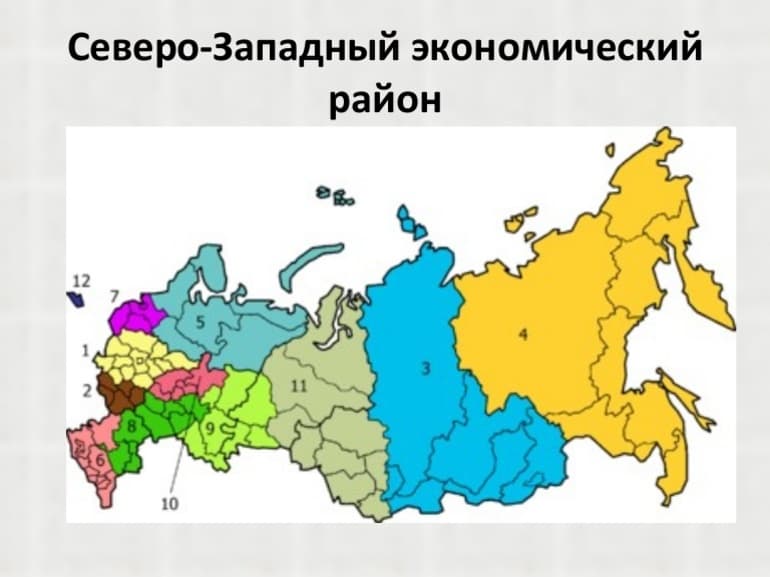 Северо-западный экономический район — общая характеристика
