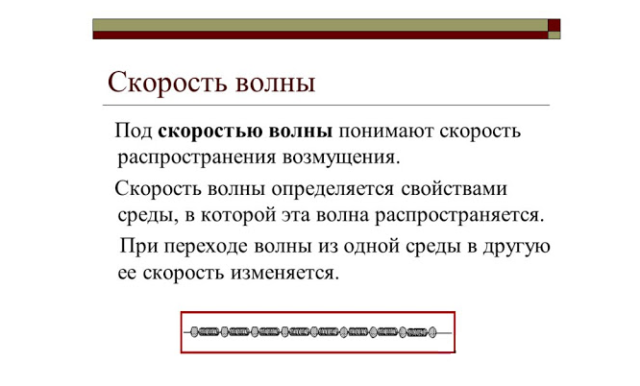 Скорость распространения волны – формулы для различных сред