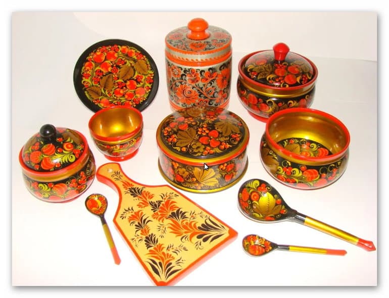 Сообщение о хохломской росписи &mdash; особенности, описание и элементы промысла