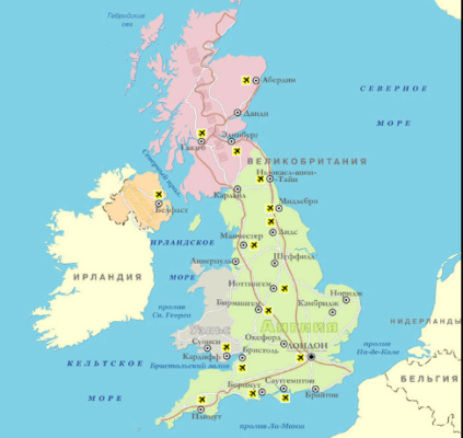Состав Великобритании &ndash; части Соединенного королевства