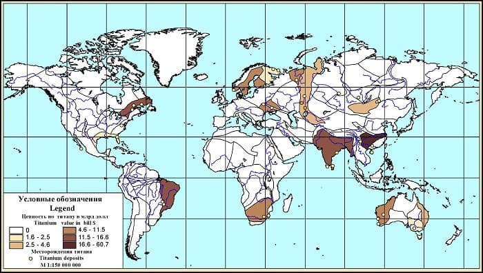 Титан &mdash; общая характеристика и свойства химического элемента