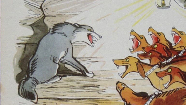 «Волк на псарне» — анализ и мораль басни И.А. Крылова