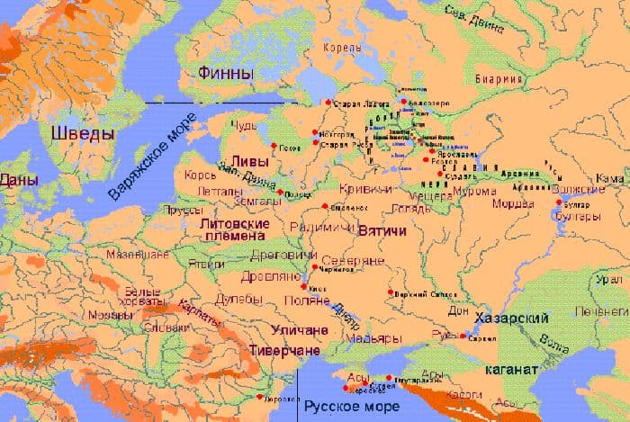 Восточные славяне в древности кратко в таблице