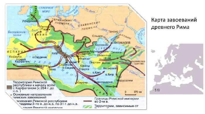 Завоевания Рима  кратко по пунктам основные для подготовки доклада по истории